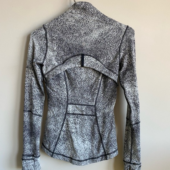 Rare Lululemon define Luon Jacket Twill Black White zip up - Picture 4 of 9